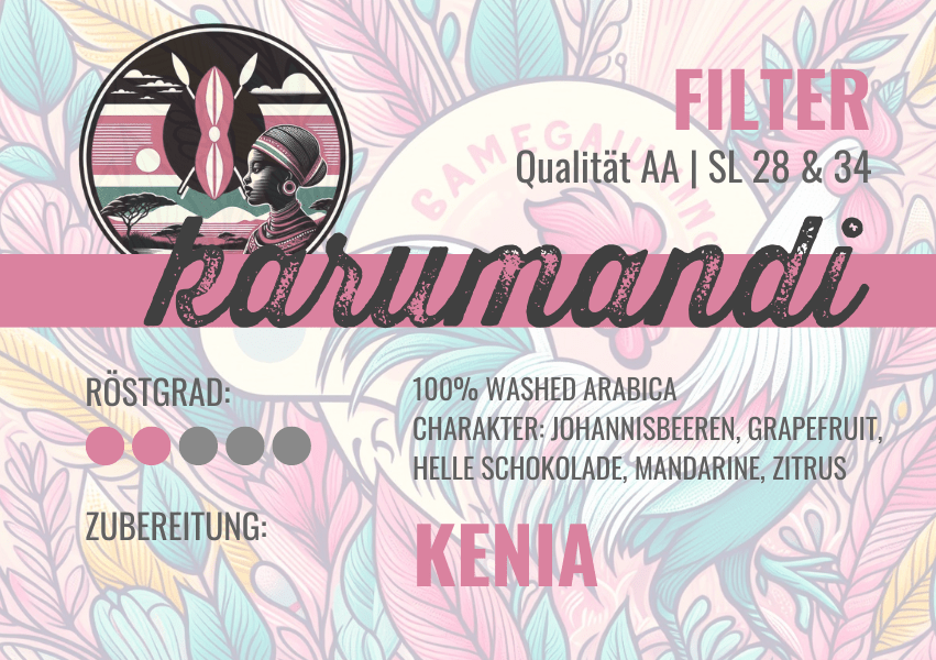 Karumandi, der perfekte Filterkaffee, 100% arabica - carabica - fine coffee culture