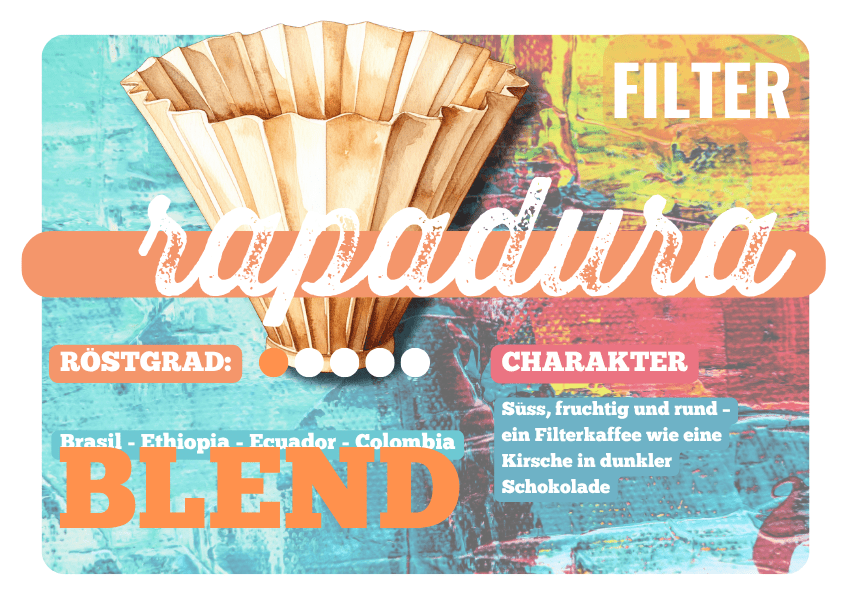 Rapadura Filter Blend, 100% arabica - carabica - fine coffee culture