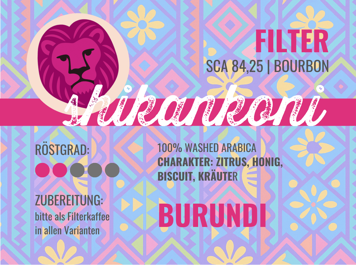 Shikankoni aus Burundi, 100% arabica, SCA 84,25 - carabica - fine coffee culture
