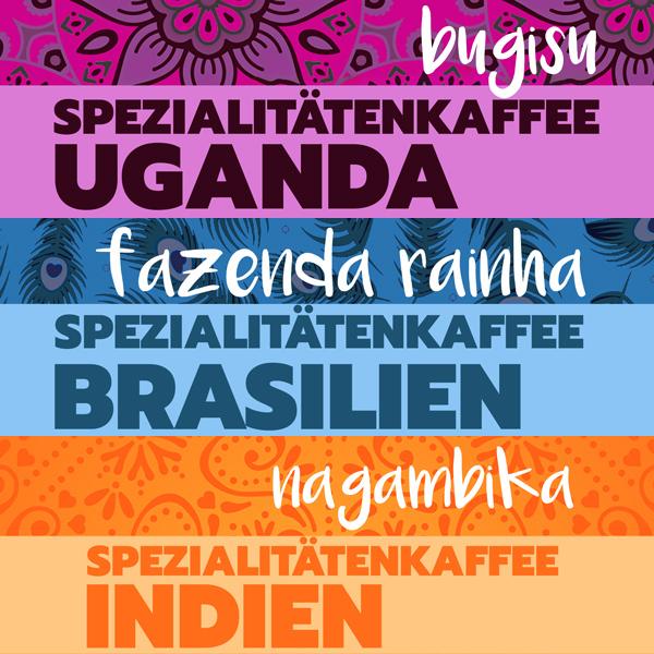 Espresso Probier-Set, 3x 125g - carabica - fine coffee culture