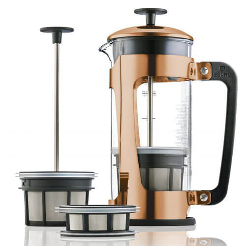 Espro French Press P5, Kupfer - 900ml - carabica - fine coffee culture