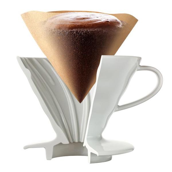 Hario Handfilter aus Porzellan - carabica - fine coffee culture