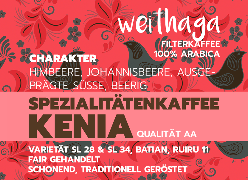 Weithaga, Kenia, der perfekte Filterkaffee, 100% arabica - carabica - fine coffee culture