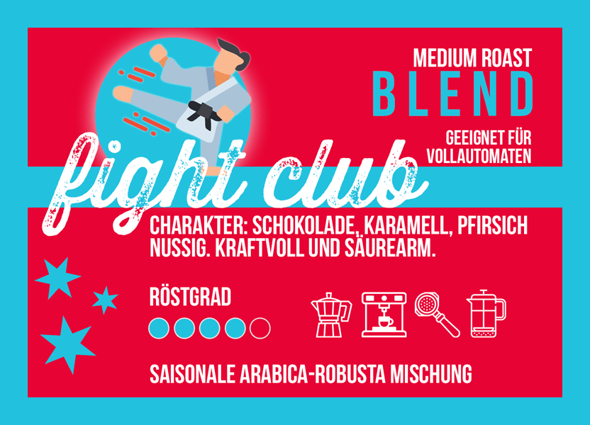 Fight Club Blend mit 20% Robusta-Anteil - carabica - fine coffee culture