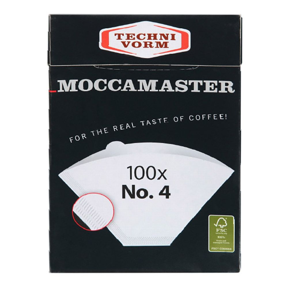 Moccamaster Papierfilter No. 4, 100 Stück - carabica - fine coffee culture